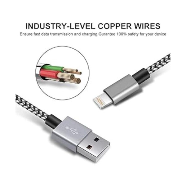 Cable de carga corto para iPhone paquete de 4 cable de_3