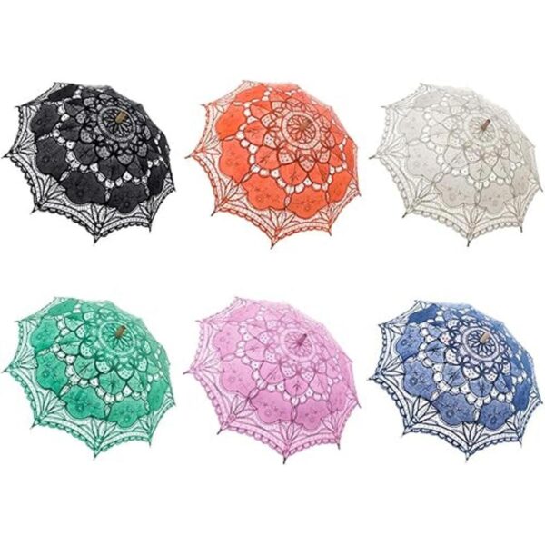 TOPTIE Sombrilla de encaje vintage paraguas nupcial de