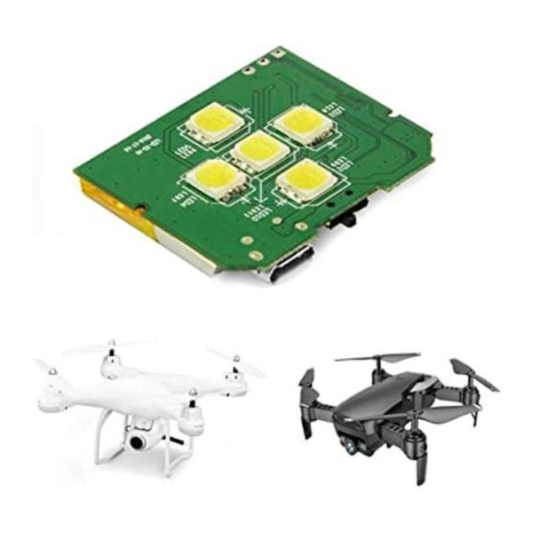 Drone estroboscópico 5 LED Cree blanco estroboscópico_1