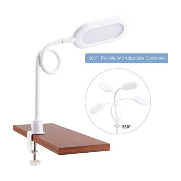 TOPMB Lámpara LED con abrazadera de escritorio luz de_2