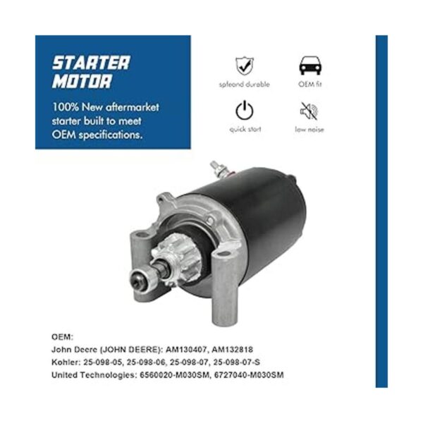 TOPSCOPE Repuesto de motor de arranque compatible con John_2
