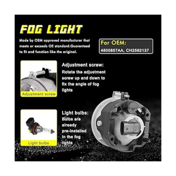 Luces antiniebla para Dodge Caravan Challenger Cargador_4