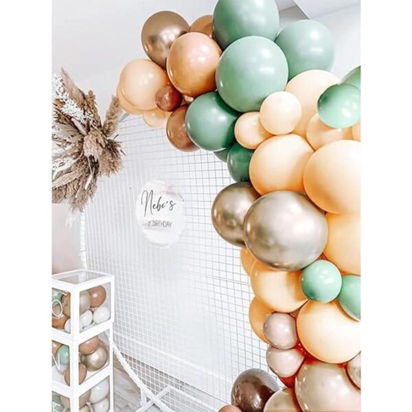 TOPLLON Kit de guirnalda de globos color verde salvia_6