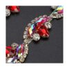 TOPINCN Cadena de diamantes de imitación con forma de flor