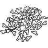 TOPINCN 50 juegos de pajarita hardware Cravat clip