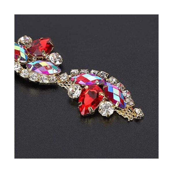 TOPINCN Cadena de diamantes de imitación con forma de flor
