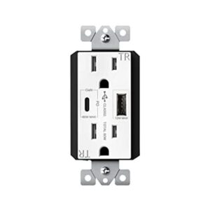TOPGREENER GaN Toma de pared USB tipo C con entrega de_1
