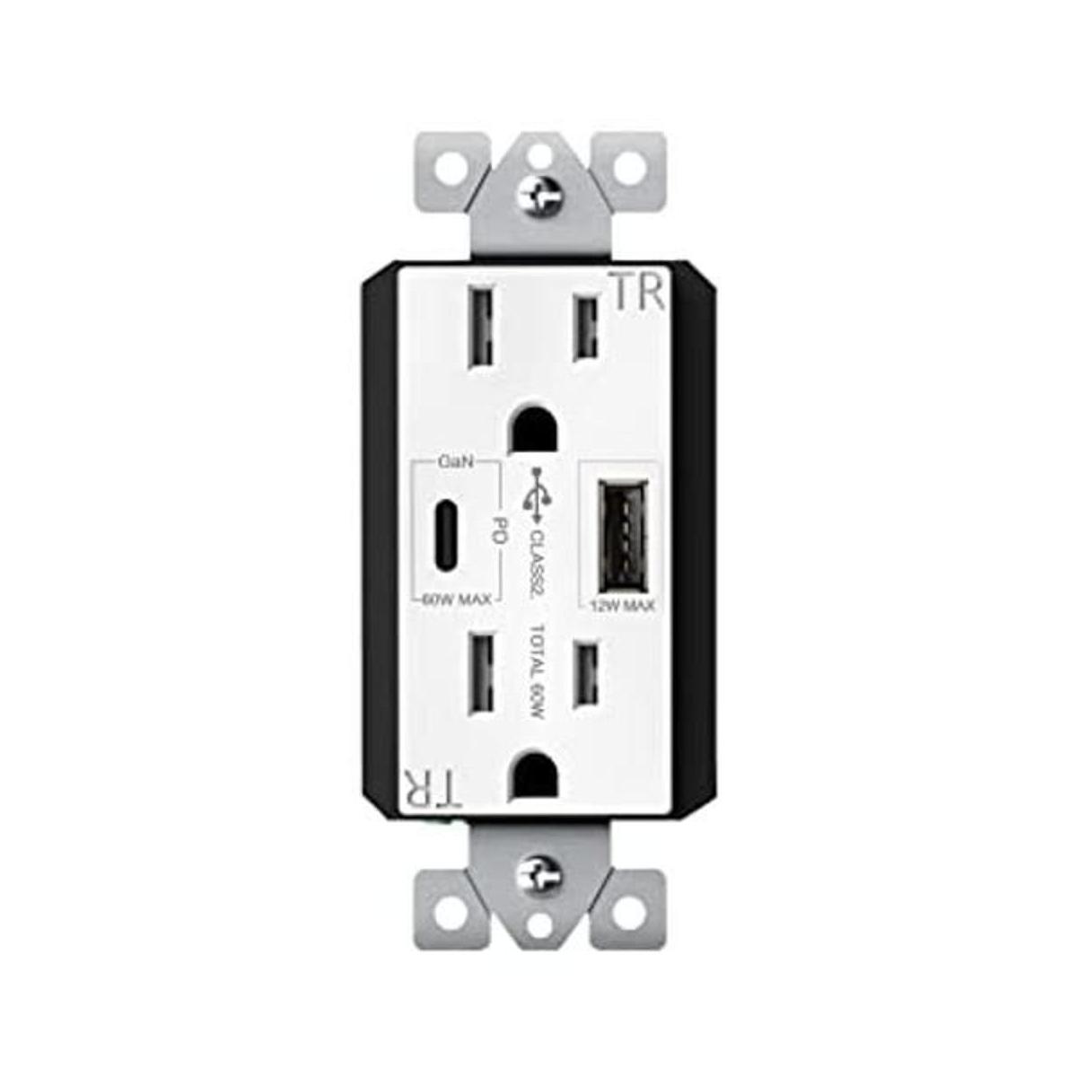 TOPGREENER GaN Toma de pared USB tipo C con entrega de