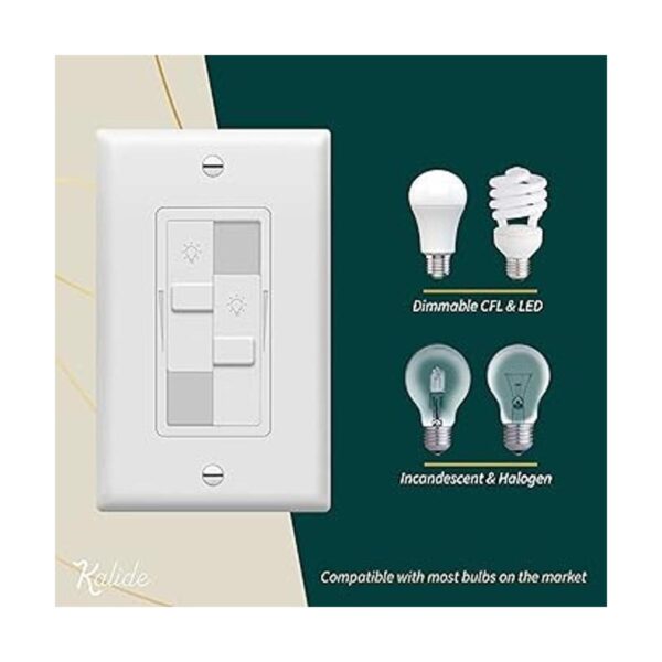 TOPGREENER Kalide Interruptor de luz con regulador de_3