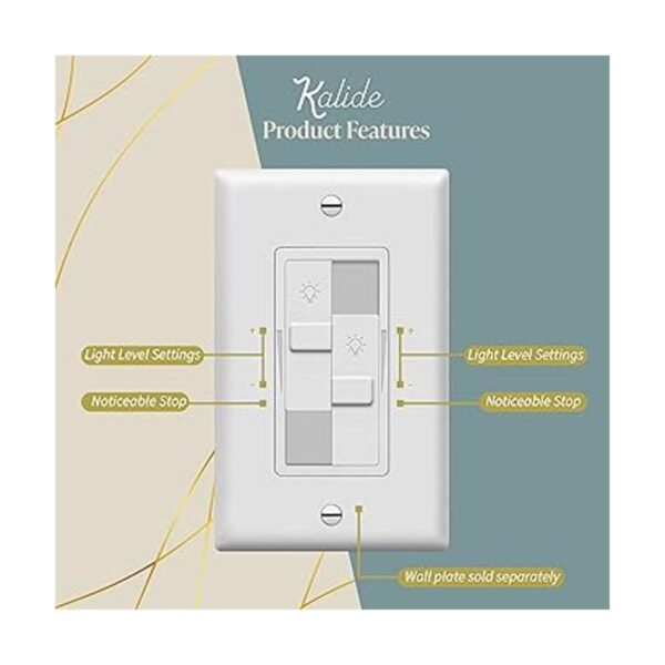 TOPGREENER Kalide Interruptor de luz con regulador de_4