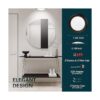 TOPELER Luz de techo LED de bronce regulable de 6_3
