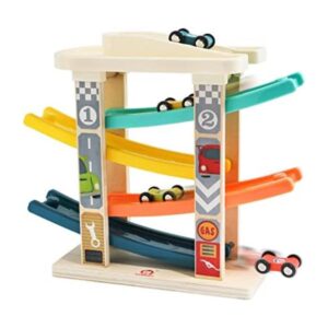 TOP BRIGHT Juguetes de rampa de coche de madera para niños_1