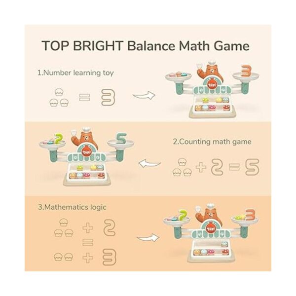 TOP BRIGHT Juego de matemáticas de equilibrio para niños_2