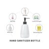 TOOZFO Dispensador de jabón de manos blanco botellas de_4