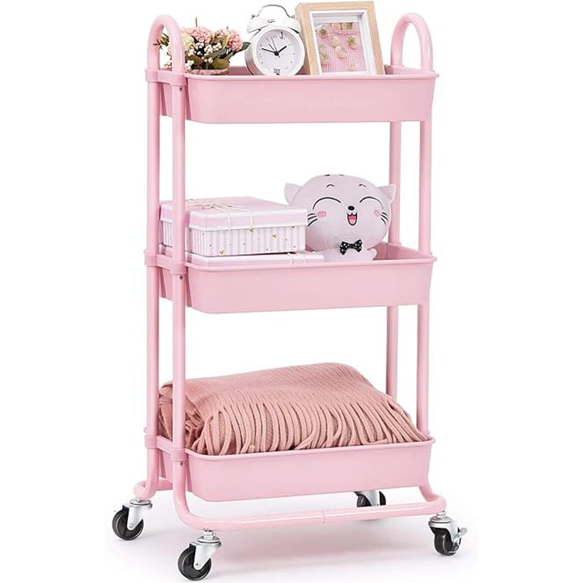 TOOLF Carrito con ruedas bloqueables organizador de