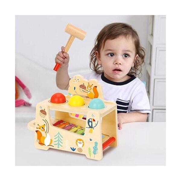TOOKYLAND Juguetes de madera de banco de libras y grifos_3