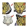 HoneyJar Parche de tigre a rayas de 10.2 pulgadas parche_4