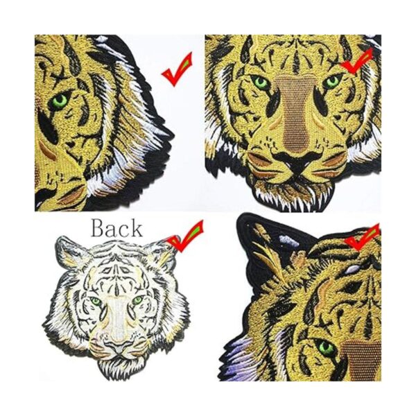 HoneyJar Parche de tigre a rayas de 10.2 pulgadas parche_4