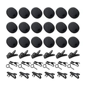 Juego de 36 clips de solapa para micrófono 18 piezas
