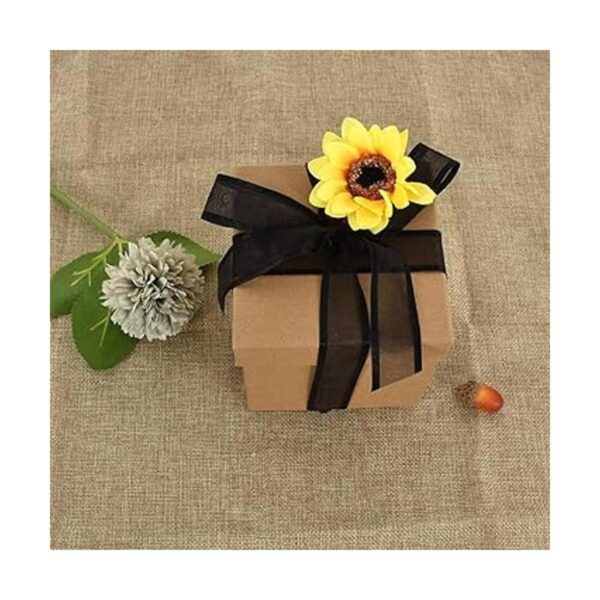 TONIFUL 1 pulgada x 25 yardas de organza transparente con_4