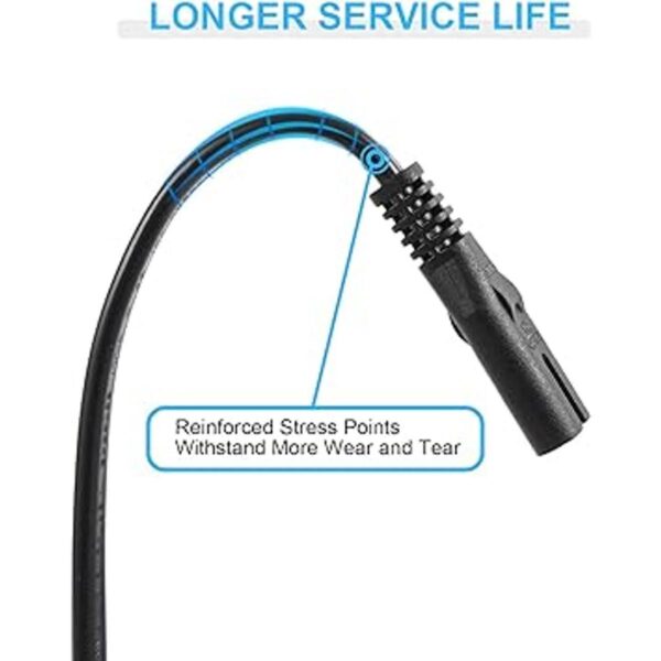 Cable de alimentación de 2 clavijas para el día del juego_5