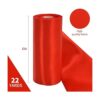 TONIFUL Cinta de satén roja de 6 pulgadas x 22 yardas de_2