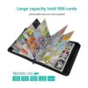 Carpeta de 9 bolsillos con 900 tarjetas compatible con_4