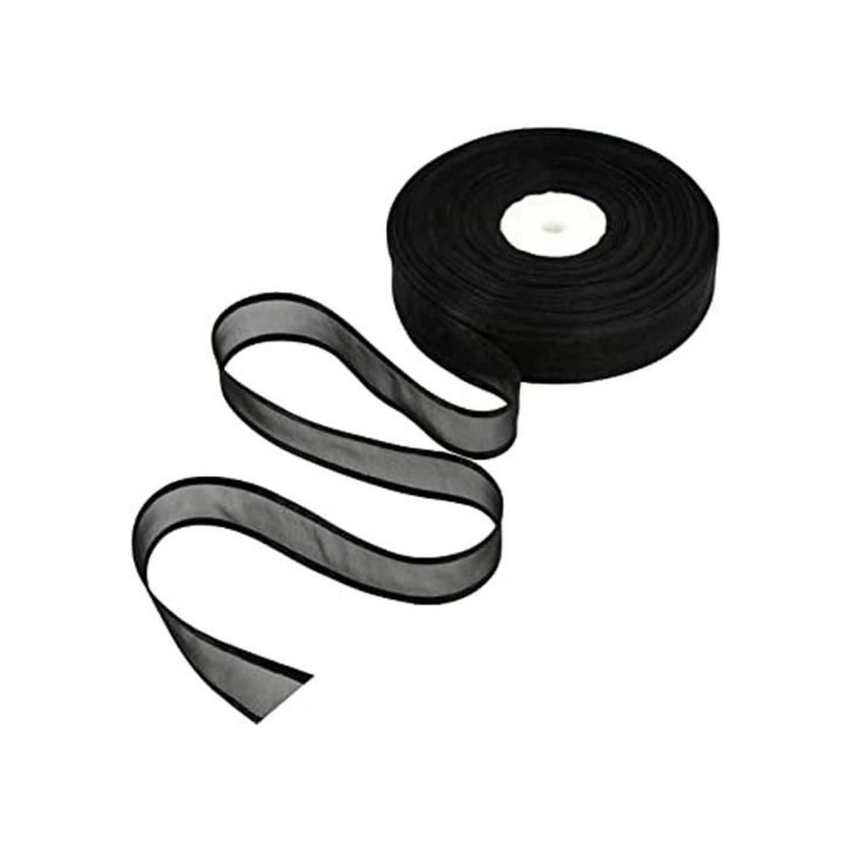 TONIFUL 1 pulgada x 25 yardas de organza transparente con