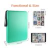 Carpeta de 9 bolsillos con 900 tarjetas compatible con_2