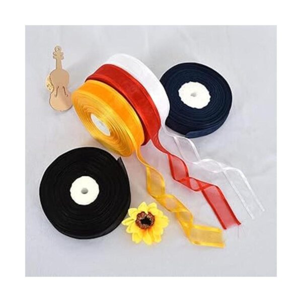 TONIFUL 1 pulgada x 25 yardas de organza transparente con_6