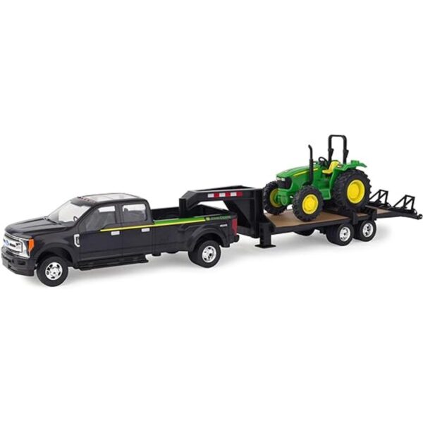 Tomy John Deere Tractor y camioneta con remolque de_1