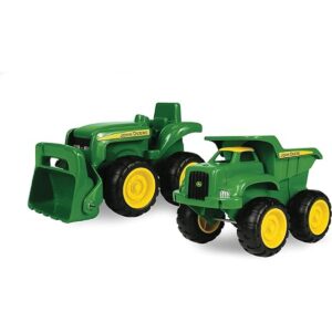 John Deere Sandbox Toys Camión volquete y tractor de