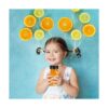 Tomnk 48 botellas de jugo de plástico de 4 onzas con tapas_6