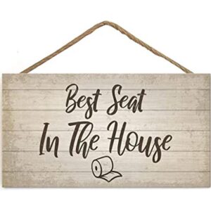 TOMATO FANQIE Funny Best Seat in The House Placa colgante_1