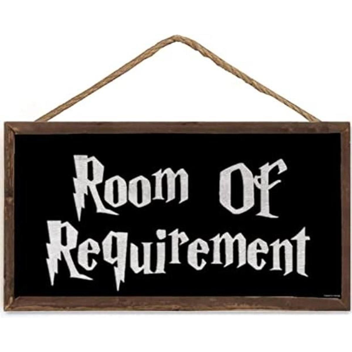 Room of Requirement Wizardry Placa colgante mágica para