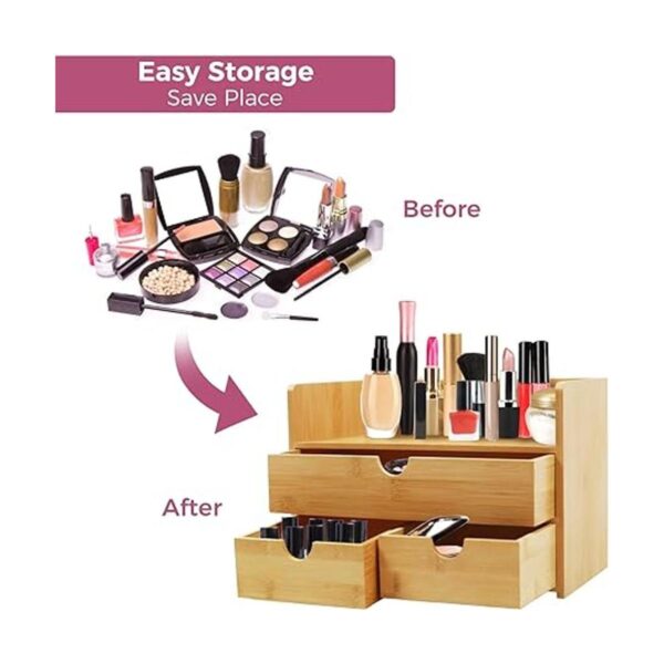 Pequeños organizadores de maquillaje y almacenamiento para