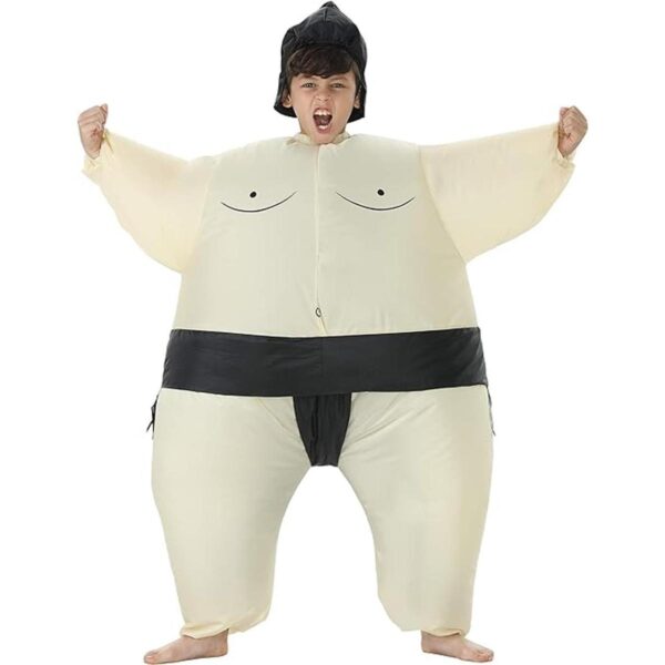 Disfraz inflable de luchador de sumo para niños disfraz_1