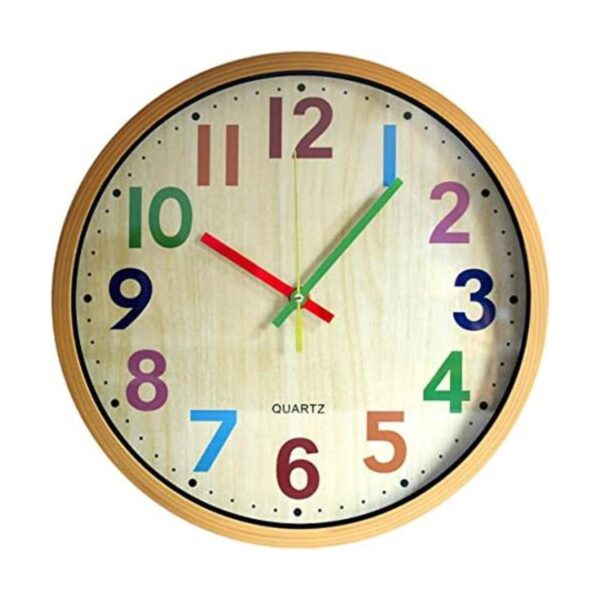 Reloj de pared 12 pulgadas fácil de leer silencioso