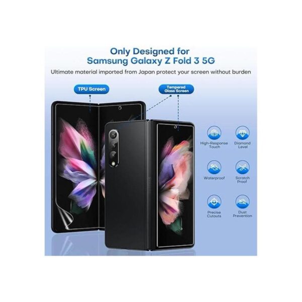TOCOL 6 artículos Diseñado para Samsung Galaxy Z Fold 3_2