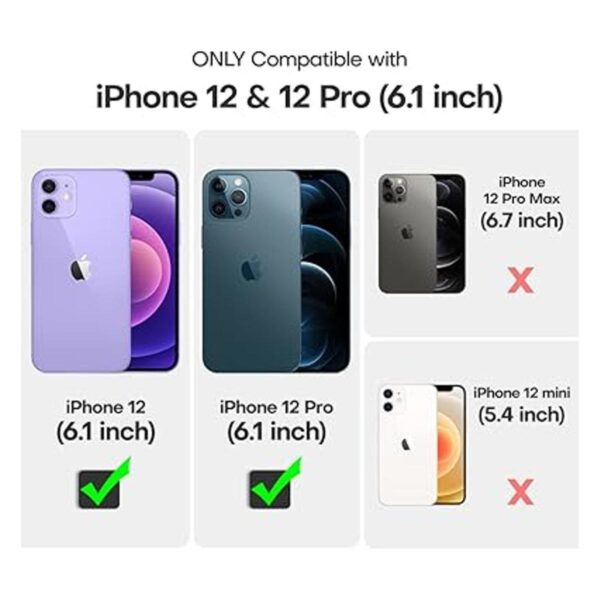 TOCOL 5 en 1 Funda diseñada para iPhone 12 y iPhone 12_2