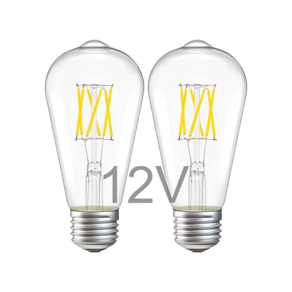 Bombilla Edison de 12 V 6 W E26 12 voltios LED luz diurna_1