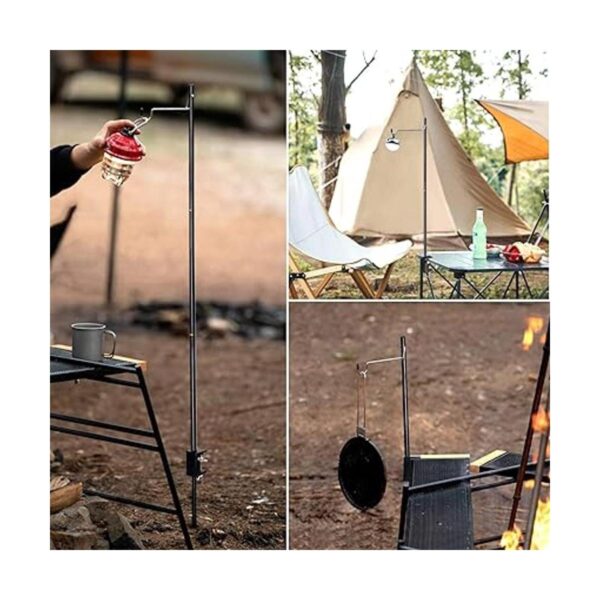 TOBWOLF Barra de lámpara plegable portátil con estaca_2