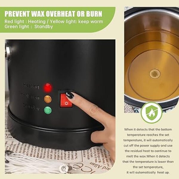 Moldeador de cera para hacer velas horno de fusión de_6