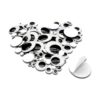 TOAOB 1500 piezas de ojos de plástico negro