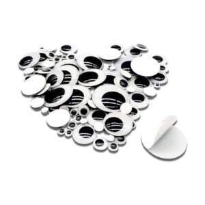 TOAOB 1500 piezas de ojos de plástico negro