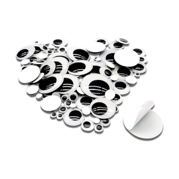 TOAOB 1500 piezas de ojos de plástico negro