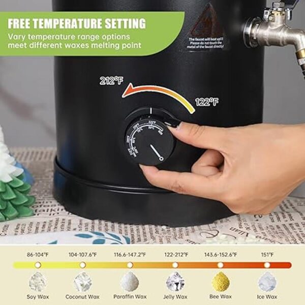 Moldeador de cera para hacer velas horno de fusión de_5