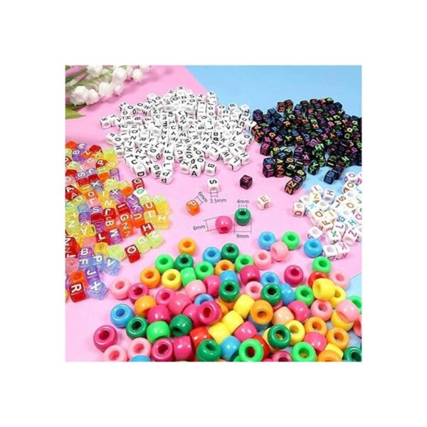 TOAOB 1200 cuentas de letras para pulseras 4 colores_2