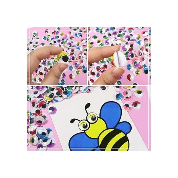 TOAOB 210pcs Plastic Googly Eyes with Eyelashes Wiggle