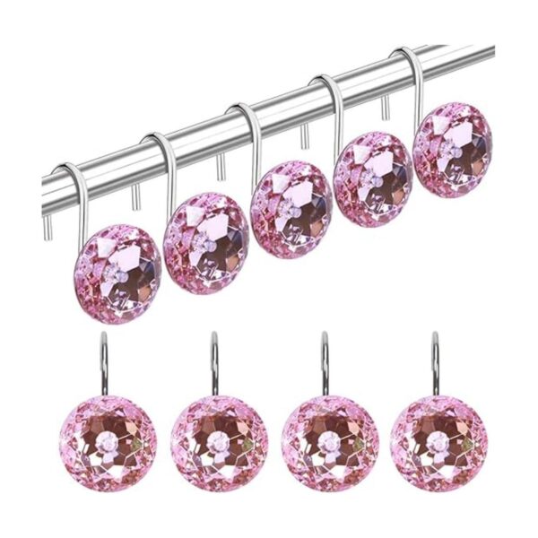 TOAOB 12 ganchos decorativos para cortina de ducha con